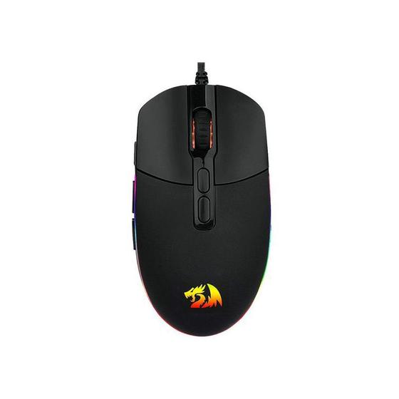 Imagem de Mouse Gamer Redragon Invader M719 RGB USB - Preto Alta precisão e performance avançada para seu set