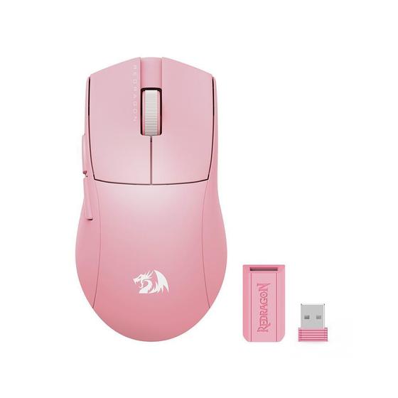 Imagem de Mouse Gamer Redragon King Pro Sem Fio Rosa M916P-Pro-1K