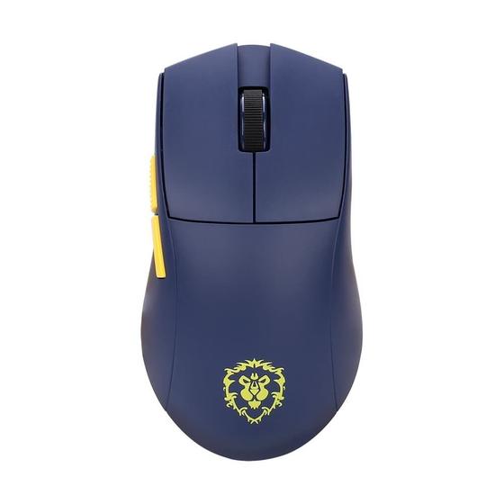 Imagem de Mouse Gamer Redragon King Pro World of Warcraft Aliança, Wireless, Bluetooth, 26000 DPI, PMW3395, 5 Botões Programáveis, Azul