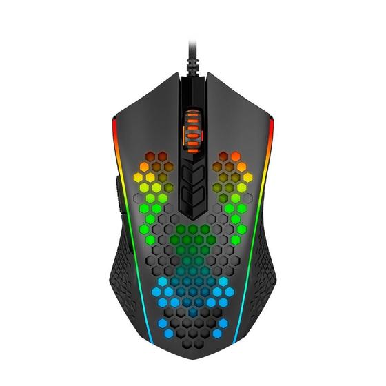 Imagem de Mouse Gamer Redragon Memeanlion, RGB, 12400 DPI, 7 Botões, Preto - M809-K