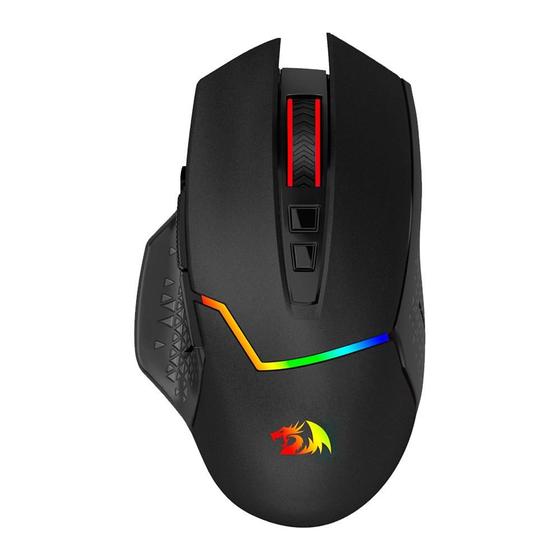 Imagem de Mouse Gamer Redragon Mirage Pro, Wireless, RGB, 8000 DPI, 8 Botões, Preto, M690-PRO