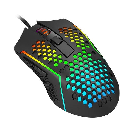 Mouse Gamer Redragon Reaping, Chroma Mk2, RGB, 12400DPI, Optical Switch, 6 Botões, Preto - M987-K Imagem de Mouse Gamer Redragon Reaping, Chroma Mk2, RGB, 12400DPI, Optical Switch, 6 Botões, Preto - M987-K