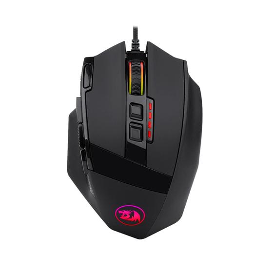 Imagem de Mouse Gamer Redragon Sniper RGB 12400DPI USB 2.0 9 Botões Preto - M801-RGB