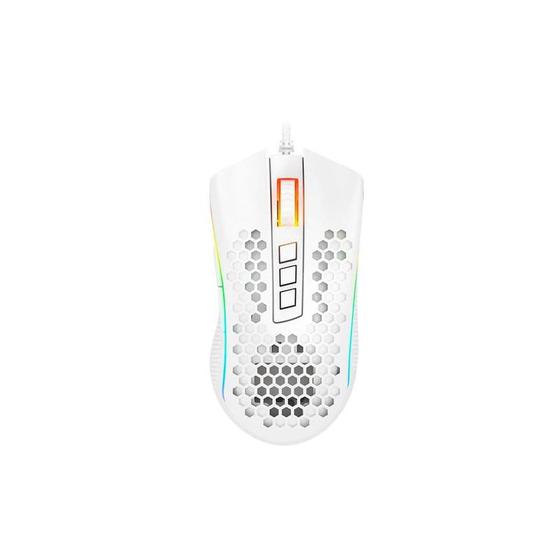 Imagem de Mouse Gamer Redragon Storm Elite M988W-RGB Branco. 16000 DPI - Alta Precisão