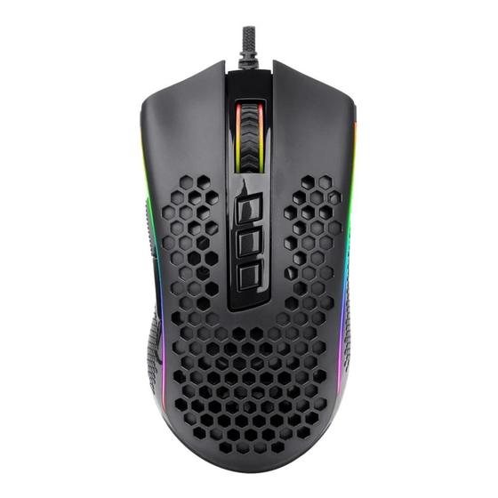 Imagem de Mouse Gamer Redragon Storm, RGB, 12400 DPI, 7Botões, USB, P