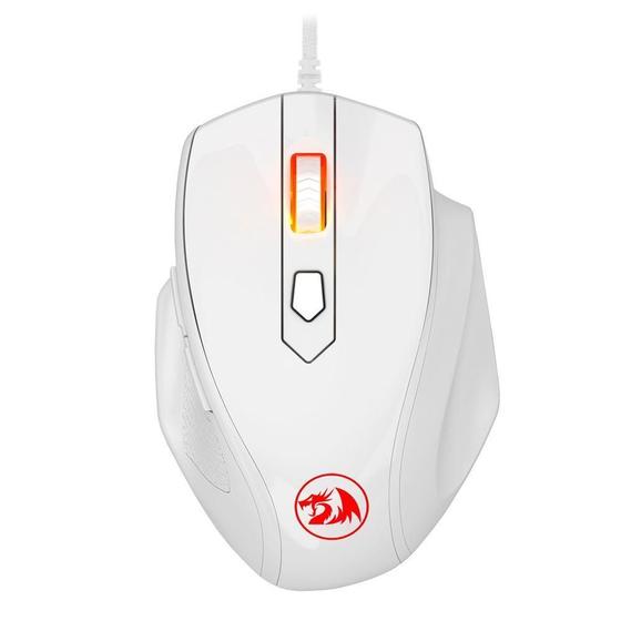 Imagem de Mouse gamer redragon tiger 2 led vermelho - m709w branco