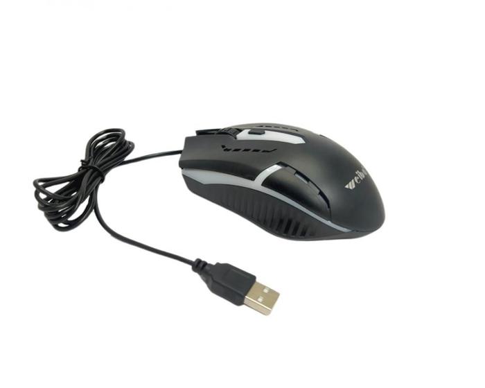 Imagem de Mouse Gamer RGB Weibo M-39: 3200 DPI, Ergonômico, Cabo 1.5m, Compatível PC/Mac/Linux