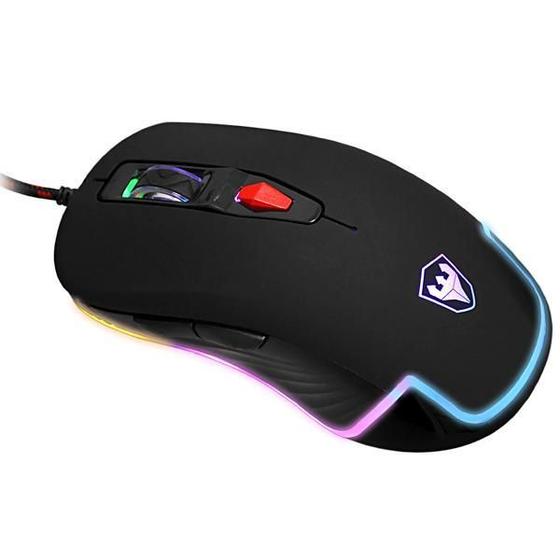 Imagem de Mouse Gamer Satellite A-94 USB Ate 3.200 Cpi com Backlight RGB - Preto