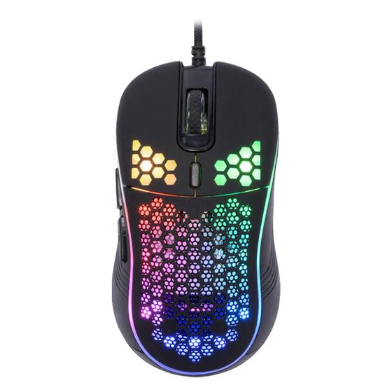 Imagem de Mouse Gamer Satellite A-GM08 RGB / 6400 Dpi - Preto