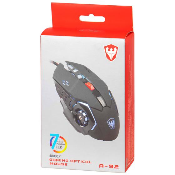 Imagem de Mouse Gamer Satellite A92 - com Fio - 4800DPI - 6 Botoes - Preto