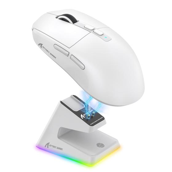 Imagem de Mouse Gamer Sem Fio ATTACK SHARK X6 - Leve e com RGB
