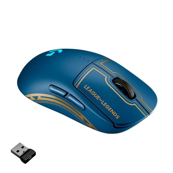 Imagem de Mouse Gamer Sem Fio G Logitech G PRO Wireless com Tecnologia LIGHTSPEED, RGB LIGHTSYNC, Design Ambidestro, 8 Botoes Progra