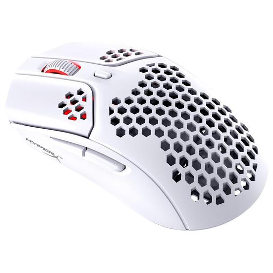 Imagem de Mouse Gamer Sem Fio HyperX Haste, 16000 DPI, 6 Botões, Branco - 4P5D8AA