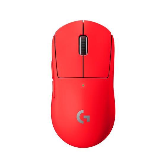 Imagem de Mouse Gamer Sem Fio Logitech G Pro X Superlight, 25600 DPI, 5 Botões, USB, Vermelho - 910-006783