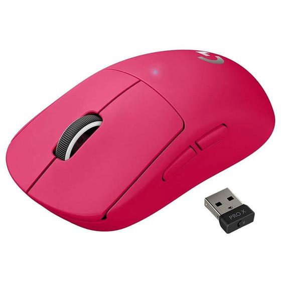 Imagem de Mouse Gamer Sem Fio Logitech G Pro X Superlight USB Rosa - 910-005955