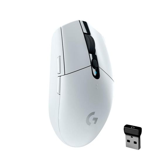Imagem de Mouse Gamer Sem Fio Logitech G305 Lightspeed, 12.000 DPI, 6 Botões Programáveis, Branco - 910-005290