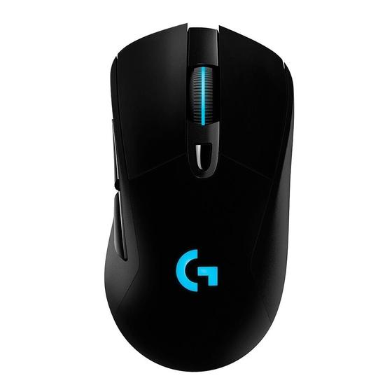 Imagem de Mouse Gamer Sem Fio Logitech G703 LIGHTSPEED RGB LIGHTSYNC, 6 Botões Programáveis, HERO 25K, Recarregável, Compatível POWERPLAY - 910-005639