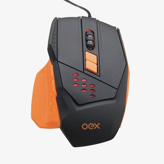 Mouse Usb Óptico Led 4000 Dpis Steel Ms-305 Oex
