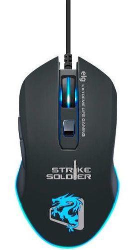 Imagem de Mouse Gamer Strike Soldier 4800dpi Mgss - Elg*