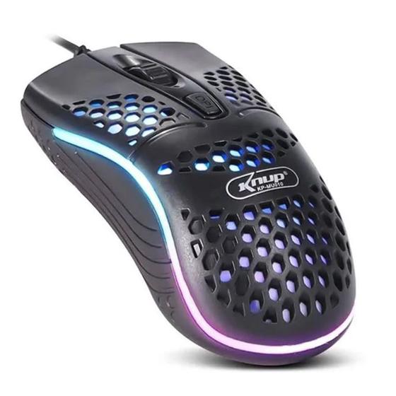 Mouse Gamer Ultra Leve Usb Led 1000dpi PlugandPlay KPMU010 Knup