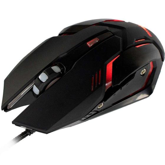 Imagem de Mouse Gamer USB Arbor 2400 Dpi Led Vermelho Mymax