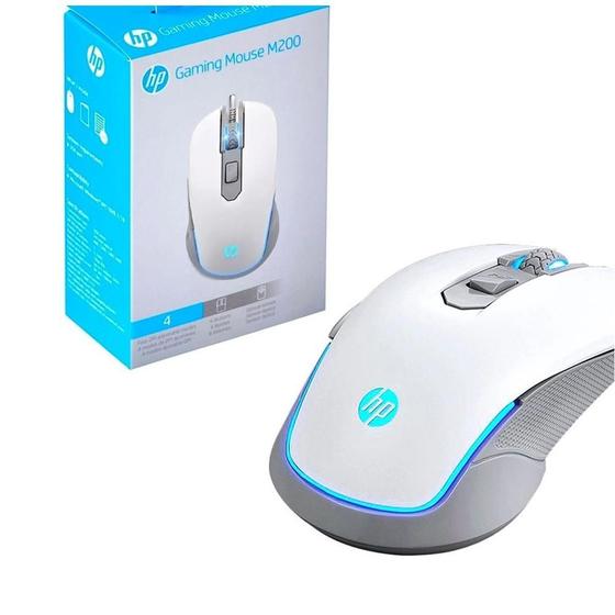 Imagem de Mouse Gamer Usb M200 Hp 2400Dpi Led Branco