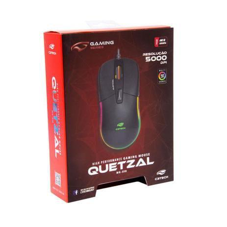 Imagem de Mouse Gamer USB Quetzal MG-510BK - C3TECH