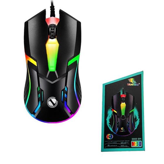 Imagem de Mouse Gaming Básico RGB Yelandar M30 Com Fio Usb 3.0/Usb 2.0