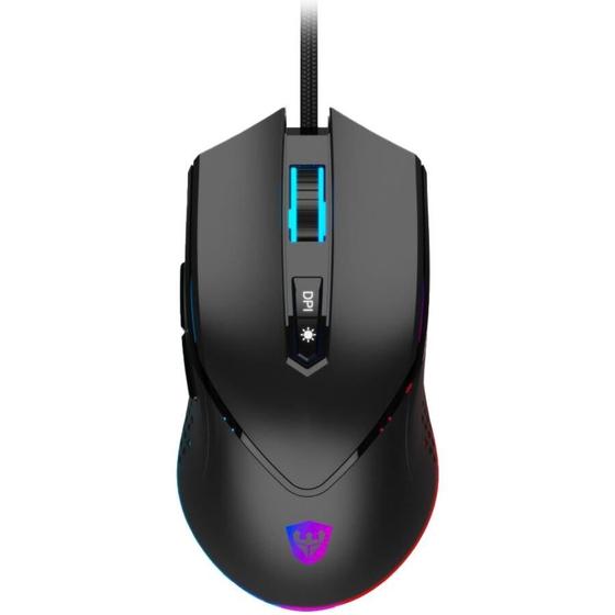 Imagem de Mouse Gaming Satellite King Fight A-GM09 RGB - Preto (com Fio)