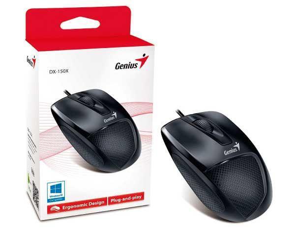 Imagem de Mouse Genius DX-150X 1000 DPI USB 3 Botões Preto - 31010231100
