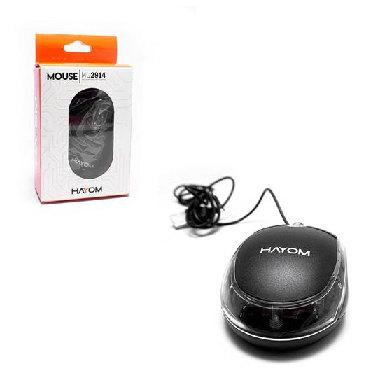 Imagem de Mouse Hayom MU2914, USB, 1200 DPI, Preto