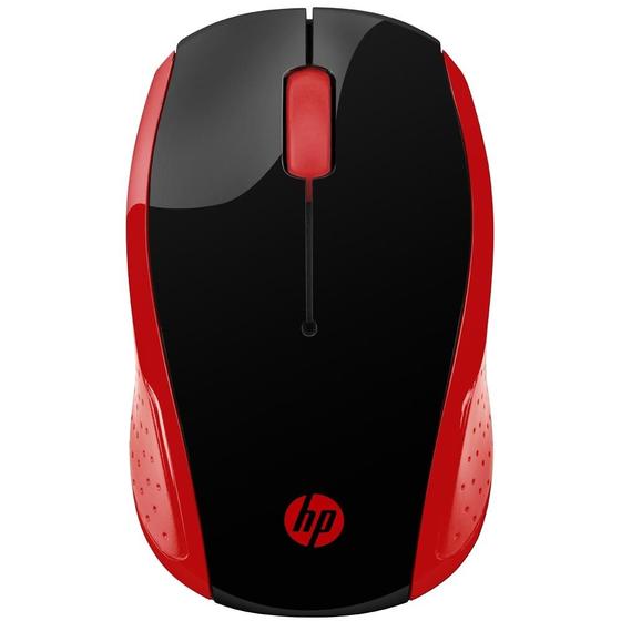 Imagem de Mouse HP Sem Fio 200 Oman Vermelho - 2HU82AA