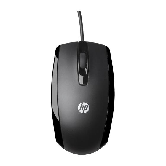 Imagem de Mouse HP X500 com fio USB para Windows PC, Mac, Chromebook preto