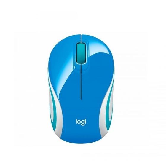 Imagem de Mouse Logitech M187 Wireless Teal/Azul/Branco