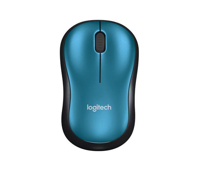 Imagem de Mouse Logitech Mini Wireless M185 Preto e Azul