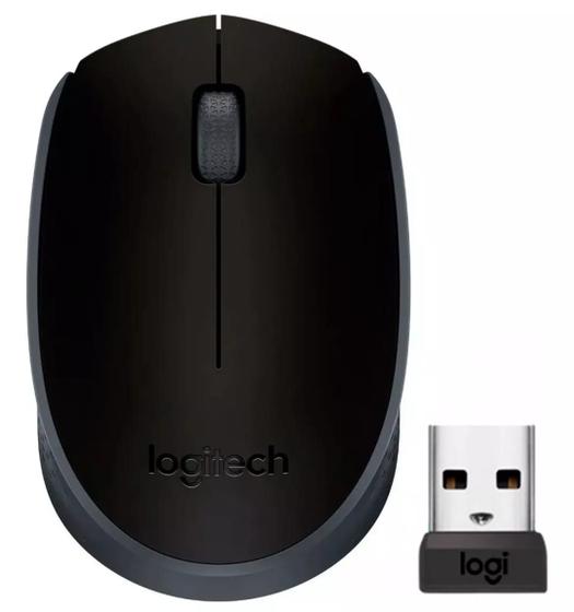 Imagem de Mouse Logitech Sem Fio M170 Rc/nano Com pilha Original 