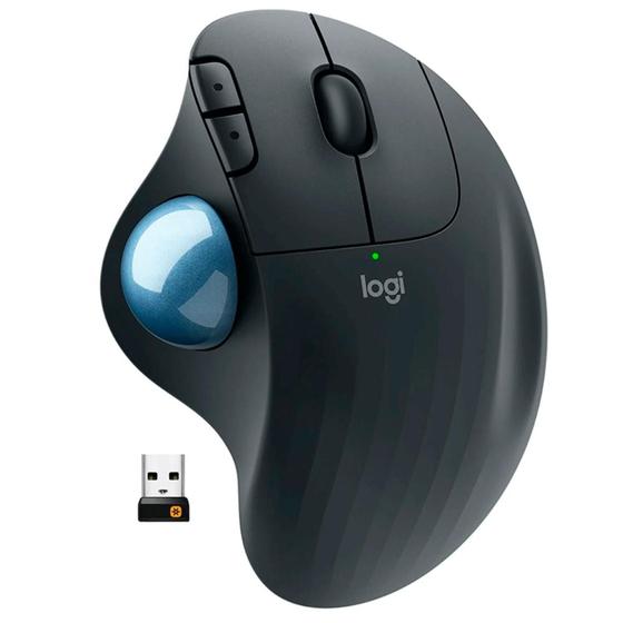 Imagem de Mouse Logitech Trackball Ergo M575 Sem Fio Bluetooth Preto