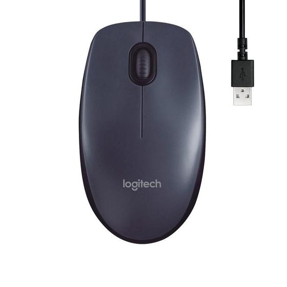 Imagem de Mouse Logitech USB Preto M90