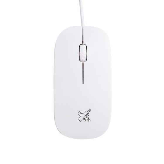 Imagem de Mouse Maxprint Surface 1.200 DPI com fio, USB 2.0, Branco