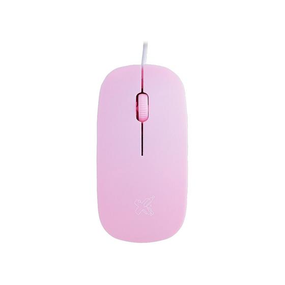 Imagem de Mouse Maxprint Surface, 1200DPI, 3 Botões, USB, Rosa