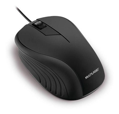 Imagem de Mouse Multilaser Emborrachado Usb 1200Dpi - MO224