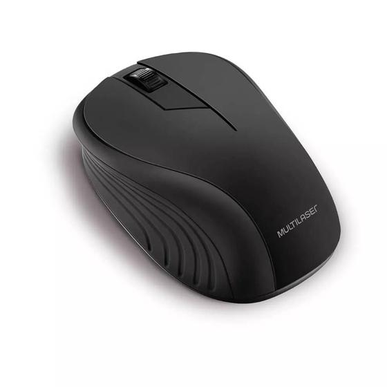 Imagem de Mouse Multilaser Wireless 2.4Ghz Preto MO212