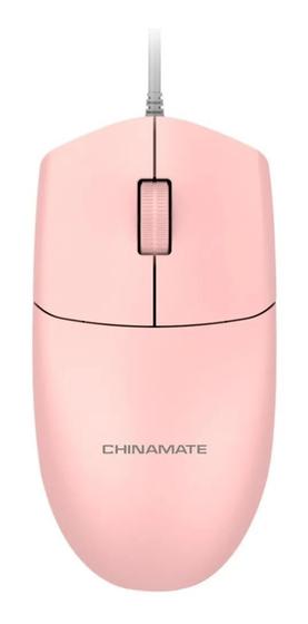 Imagem de Mouse office cm15 com fio rosa chinamate .