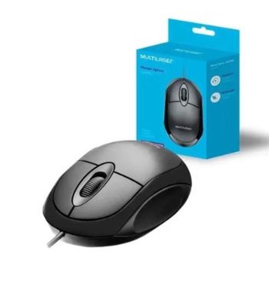 Imagem de Mouse Óptico Com Fio 1200 Dpi USB Preto Multilaser MO300