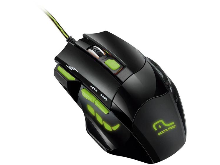 Imagem de Mouse Óptico Com Fio 2400dpi - Multilaser MO208