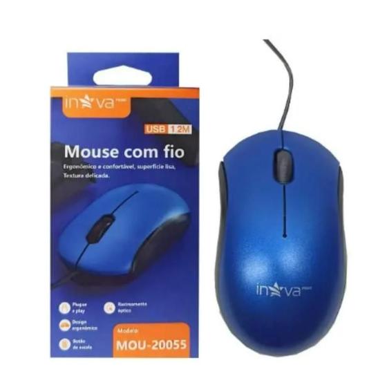 Imagem de MOUSE OPTICO COM FIO MOU20056 (7899085584658) Mou-20056 Cores