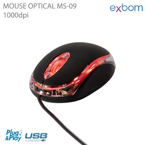 Mouse Óptico Led Ms9 Exbom