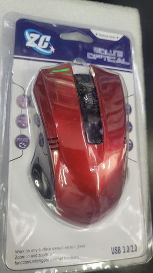 Imagem de Mouse Optico Com Fio Usb Notebook Pc - ZC