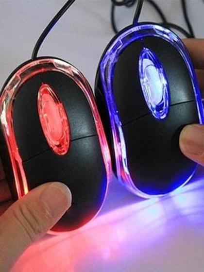 Imagem de Mouse óptico com led cabo USB2.0 tecnologico
