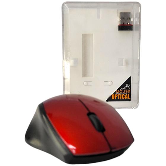 Imagem de Mouse Óptico Ergonômico Sem Fio 2.4ghz Usb Mini Dif. Cores